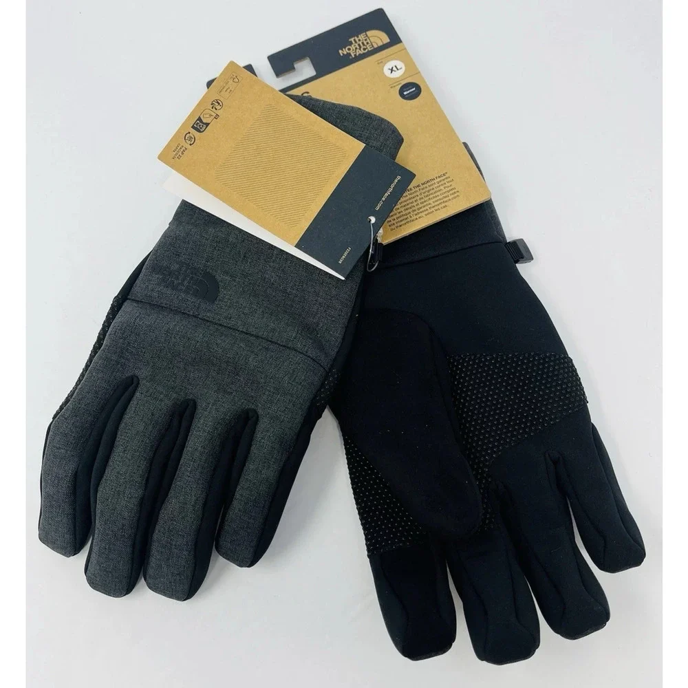 The North Face Womens Apex Etip Insulated Gloves XL Dark Grey Heather New